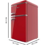 Frigorífico 2 puertas Cecotec Bolero CoolMarket 2D Origin 86 86 L Clase E Rojo - Imagen 2