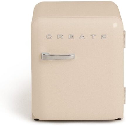 Frigorífico CREATE RETRO FRIDGE 50 Clase energética F 48 L 39 dB Arena Maneta Plata