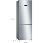 Frigorífico combi Bosch KGN493IDA 438 L Acero inoxidable Clase energética D - Imagen 2
