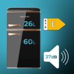 Frigorífico 2 puertas Cecotec Bolero CoolMarket 2D Origin 86 86 L Clase E Negro - Imagen 3