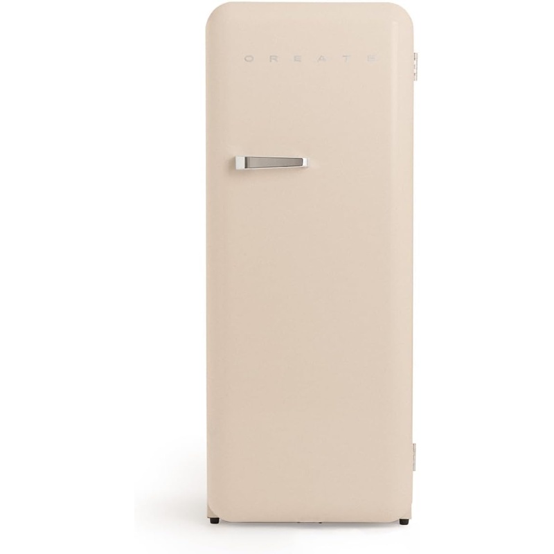 EgG2iH0dLm Frigorífico combi CREATE RETRO FRIDGE 150 281 L 102 W Clase energética D Arena Maneta Plata - Imagen 1