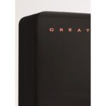 Frigorífico combi CREATE RETRO FRIDGE COMBI 185 401 L NoFrost Clase energética E Negro Maneta Terracota - Imagen 4