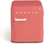 Frigorífico CREATE RETRO FRIDGE 50 Clase energética F 48 L 39 dB Terracota Maneta Blanco Roto