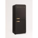 Frigorífico combi CREATE RETRO FRIDGE COMBI 185 401 L NoFrost Clase energética E Negro Maneta Madera - Imagen 3