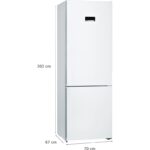 Frigorífico combi Bosch KGN493WDA 330 L No Frost 203 cm 70 cm 67 cm Blanco Clase energética D - Imagen 5