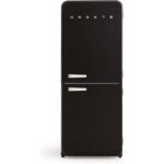 Frigorífico combi CREATE RETRO FRIDGE COMBI 185 401 L NoFrost Clase energética E Negro Maneta Blanco Roto