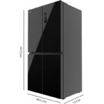 Frigorífico americano Cecotec Bolero CoolMarket 4D 601 Negro 601 L NoFrost Clase energética E - Imagen 5