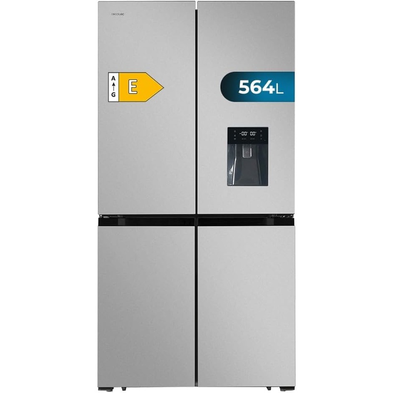 VkmIf7iBS9 Frigorífico americano Cecotec Bolero CoolMarket 4D 564 Plata 560 L NoFrost Clase energética E - Imagen 1