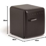 Frigorífico CREATE RETRO FRIDGE 50 Clase energética F 48 L 39 dB Negro Maneta Negra - Imagen 5