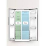 Frigorífico americano CREATE FRIDGE STUDIO SIDE BY SIDE 550 550 L NoFrost Clase energética E Marrón - Imagen 2