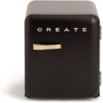 Frigorífico CREATE RETRO FRIDGE 50 Clase energética F 48 L 39 dB Negro Maneta Oro
