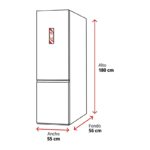 Frigorífico combi Candy CCH1S518EX 262 L Inox Clase energética E - Imagen 4