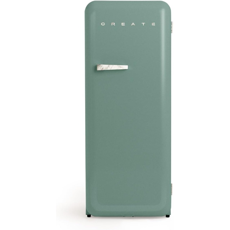 jMIQSWwVPe Frigorífico combi CREATE RETRO FRIDGE 150 281 L 102 W Clase energética D Verde Maneta Mármol - Imagen 1