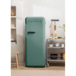 Frigorífico combi CREATE RETRO FRIDGE 150 281 L 102 W Clase energética D Verde Maneta Negra - Imagen 5