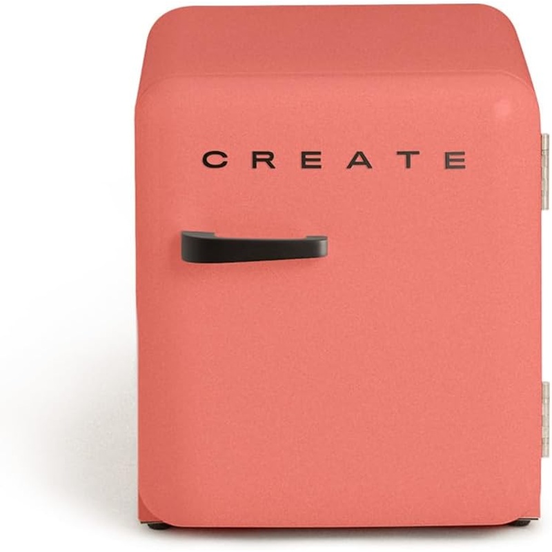 nxxJUOshyb Frigorífico CREATE RETRO FRIDGE 50 Clase energética F 48 L 39 dB Terracota Maneta Negra - Imagen 1
