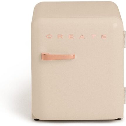 Frigorífico CREATE RETRO FRIDGE 50 Clase energética F 48 L 39 dB Arena Maneta Oro Rosado