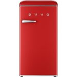 Frigorífico EVVO F26BL 95 L 40 dB Clase energética E Rojo
