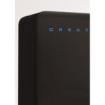 Frigorífico combi CREATE RETRO FRIDGE COMBI 185 401 L NoFrost Clase energética E Negro Maneta Azul Cobalto - Imagen 4