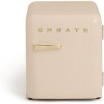Frigorífico CREATE RETRO FRIDGE 50 Clase energética F 48 L 39 dB Arena Maneta Oro