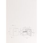 Frigorífico CREATE RETRO FRIDGE 50 Clase energética F 48 L 39 dB Arena Maneta Azul Cobalto - Imagen 7