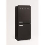 Frigorífico combi CREATE RETRO FRIDGE COMBI 185 401 L NoFrost Clase energética E Negro Maneta Plata - Imagen 7