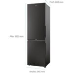 Frigorífico combi Candy CNCQ2T518EB 280 L Negro Clase energética E - Imagen 4