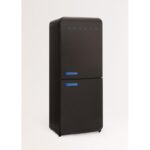 Frigorífico combi CREATE RETRO FRIDGE COMBI 185 401 L NoFrost Clase energética E Negro Maneta Azul Cobalto - Imagen 7