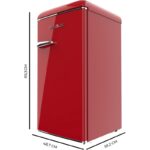 Frigorífico Cecotec Bolero Coolmarket TT Origin 95 95 L Clase energética E Rojo - Imagen 2